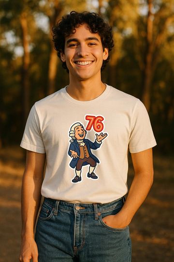 Discover 6-7 7-6  George Washington Shirt Retro USA President Graphic Tee American History Patriotic T Shirt Gift for Men Women Independence Day Six