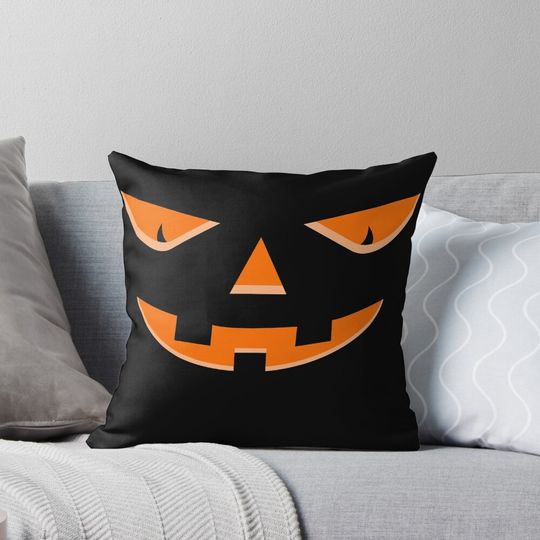 Discover Halloween lover, Halloween pumpkin face Pillow