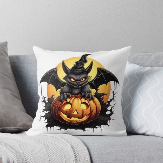 Discover Happy Halloween Day - Funny Halloween  Pillow