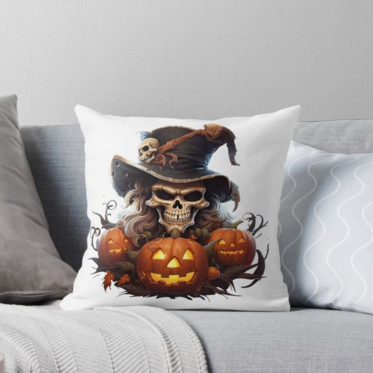 Discover Happy Halloween Day - Funny Halloween  Pillow