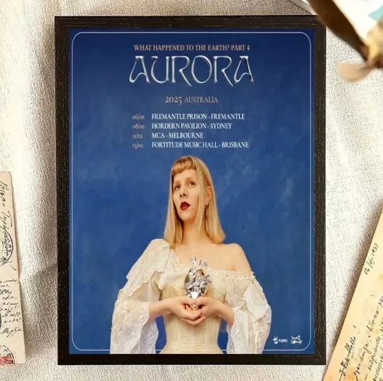 Discover Aurora Fall Tour 2025 Vertical Poster