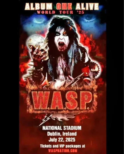 W.A.S.P Tour 2025 Poster – Premium Matte Vertical Poster