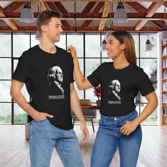 Discover George Washington Freedom Fighter graphic image tshirt, unisex short sleeve Bella+Canvas 3001