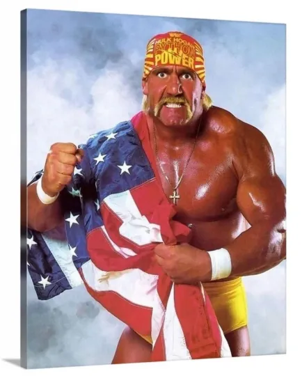 Hulk Hogan Wrestling Poster - Legendary Champion, Premium Matte Vertical Artwork