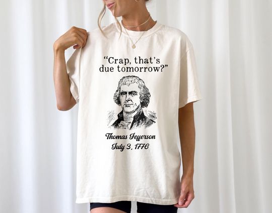 Discover Thomas Jefferson Shirt 1776 Usa History Patriotic Tee, 4th of July Shirt