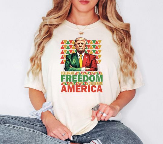 Discover President Trump Juneteenth Shirt,Celebrate Freedom Celebrate America T-shirt