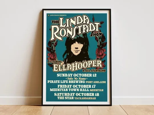 Linda Ronstadt 2025 Show Poster Premium Matte Vertical Print Classic Rock Concert