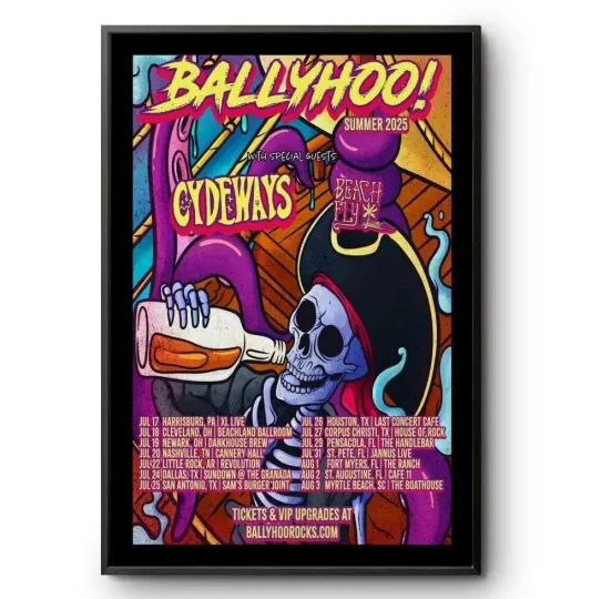 Discover Ballyhoo Summer Tour 2025 poster