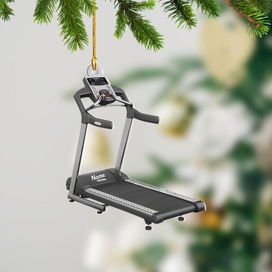 Discover Equipment Treadmill Christmas Ornament, Christmas Tree Decor, Loved Equipment Treadmill Ornament, Xmas Hanging Ornament Gift TD-1017-CBQD