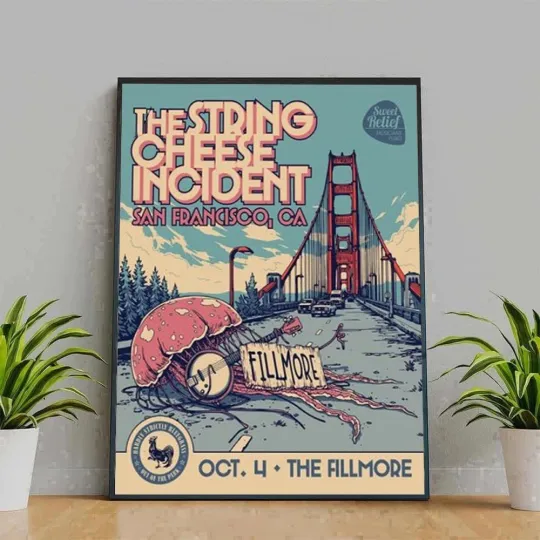 Discover The String Cheese Incident Fillmore San Francisco On October 4 2025 CA Poster