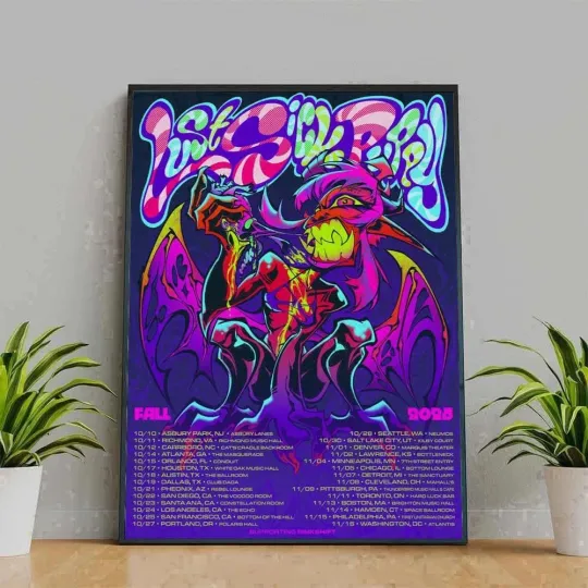 LustSickPuppy Fall Tour 2025 Vertical Poster