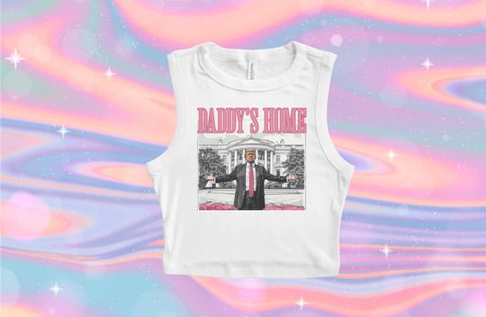 Discover Trump White House Crop, Trumps home Baby Tee, President 2024 Sweatshirt, Trumps back womens top, New president crop tank