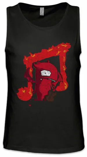 Music Devil Men Tank Top Satanism Rock Band Guitar Player