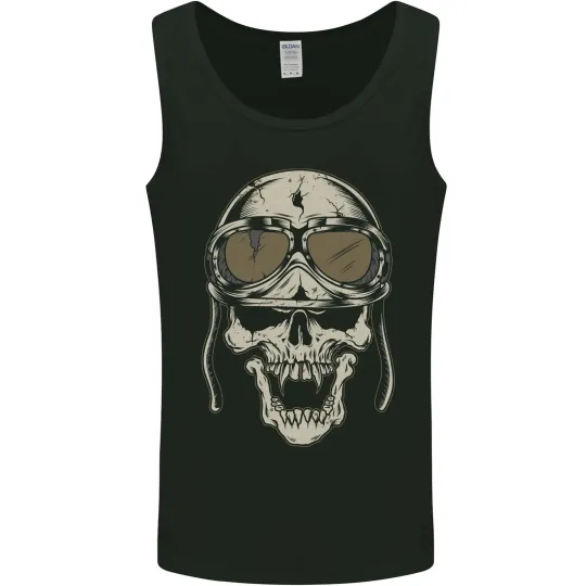 Discover Motorcycle Skull Tank Top for Men