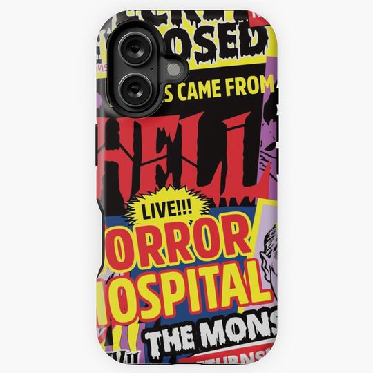 Halloween Poster Retro Comics Style iPhone Case