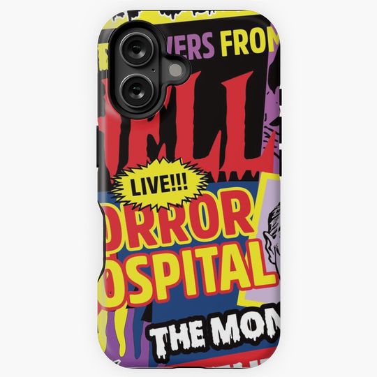 Discover Halloween Poster Comics Style iPhone Case