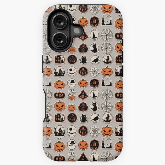Discover Halloween Pattern iPhone Case