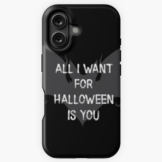 Discover All I Want For Halloween Is You Scary Bat iPhone Case
