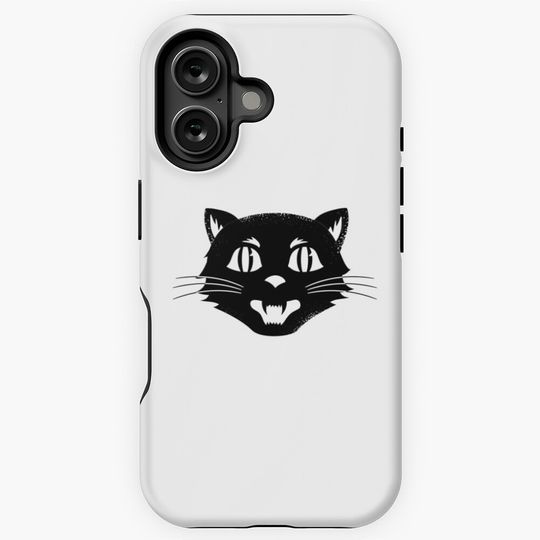 Halloween Black Cat Vintage iPhone Case