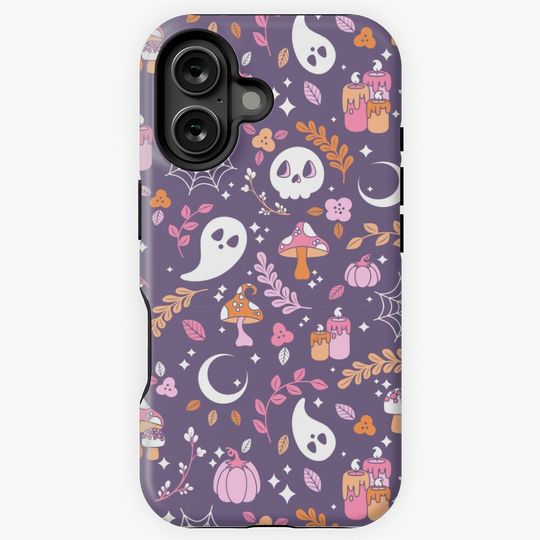 Discover Happy Haunts Pattern iPhone Case