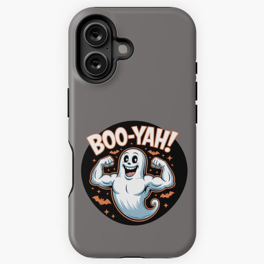 Discover Ghoulish Gains: A funny Halloween T-shirt design that's all about strength and spooky fun. For the Halloween Festive Season iPhone Case