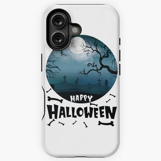 Happy Halloween from the Graveyard iPhone Case