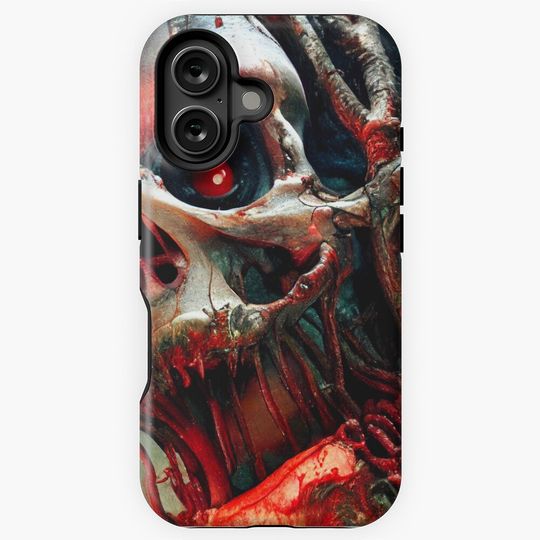 Discover halloween horror print iPhone Case