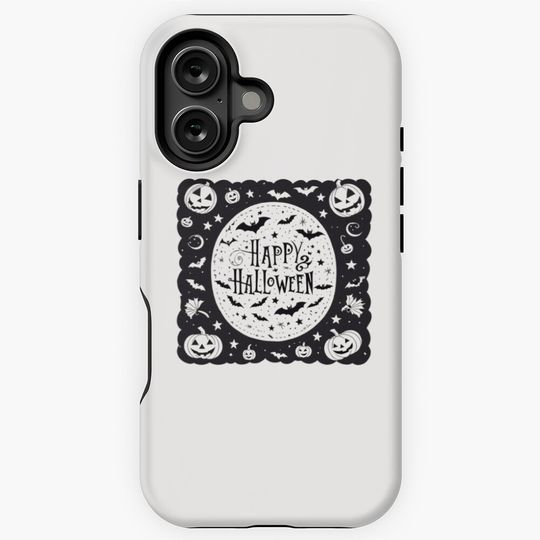Discover Happy Halloween Decoration Art iPhone Case