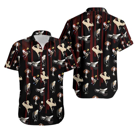The Rocky Horror Picture Show Characters Hawaiian Button Down Shirt