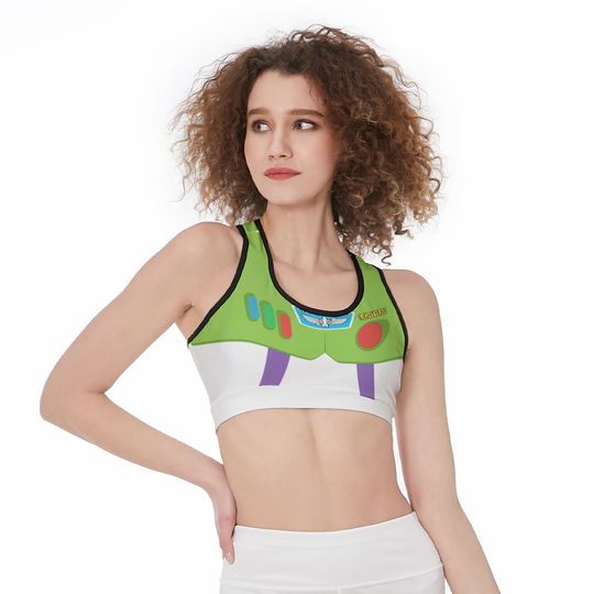Buzz Lightyear Running Excercise Jogging Sports Bra
