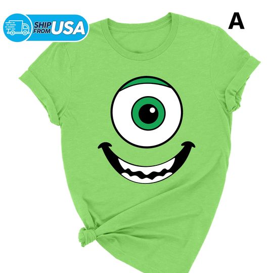 Discover Green Eye Monster T-Shirt, Face Expression Halloween Shirt, Monster Emoji Shirt, Monsters Costume, Monster Group Costume Party