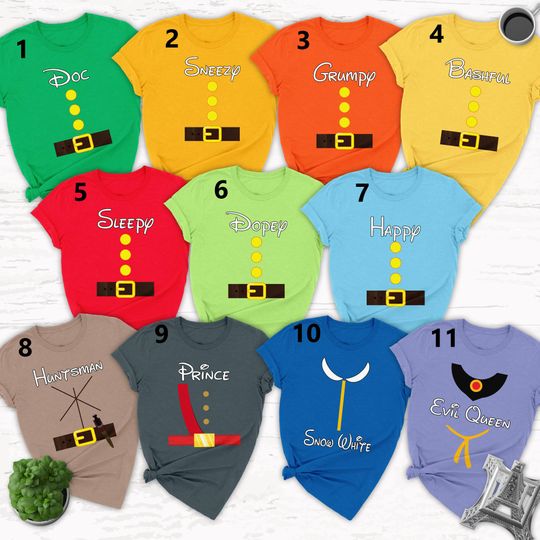 Discover Legend Dwarfs Inspired Costume Shirts, Dwarfs Cosplay Matching Shirt, Halloween Costume For Family Group T-Shirt, Birthday Gift