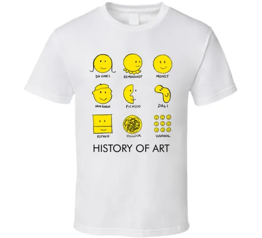 Discover History of Art Smiley Face T-Shirt