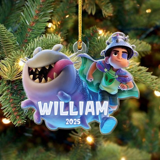 Discover Elio Movie Christmas & Halloween Acrylic Ornament, Chrismas Pixar Elio Christmas Ornament
