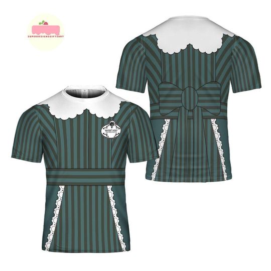 Haunted Mansion Costume Shirt, Maid Haunted Mansion Halloween Costume T-shirt, Horror Halloween Costume Tee, Disney Halloween Cosplay