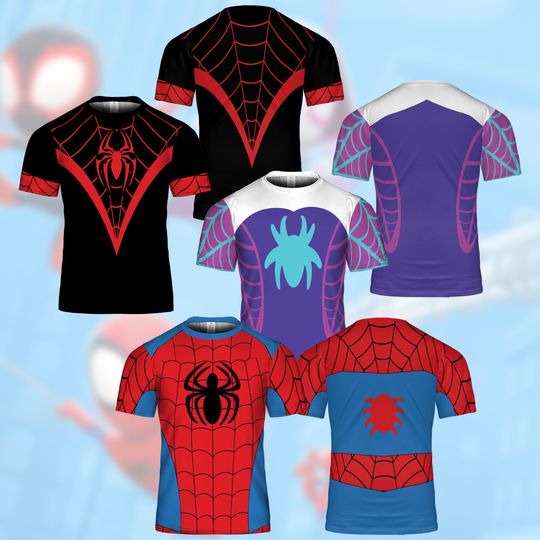 Discover Spidey And Amazing Friends Cosplay, Spiderman Cosplay Costume, Spidey Cosplay, Ghost Spider All Over Print Tee, Miles Morales Cosplay