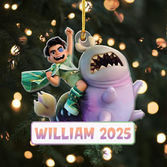 Discover Elio Movie Christmas Acrylic Ornament, Chrismas Pixar Elio Christmas Ornament, Halloween Decor