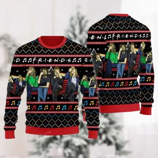 Discover BG Christmas Friends Ugly Sweater, Vintage Movie Xmas Sweater, Retro Tv Series S