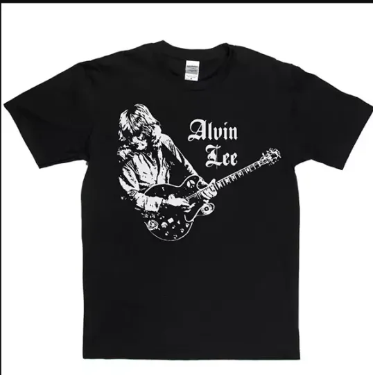 Discover Vintage Alvin Lee Short Sleeve T-Shirt, Black and White