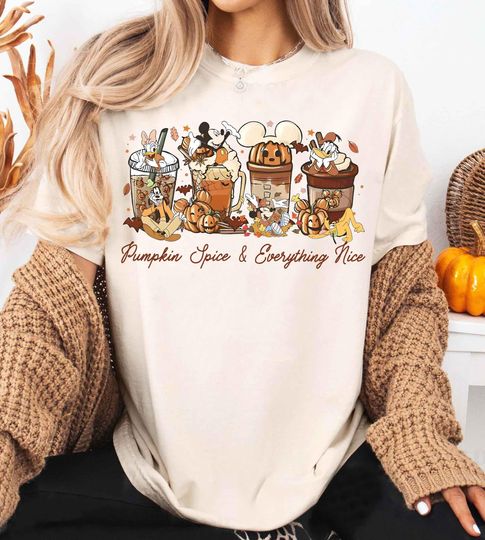 Discover Comfort Colors Mickey and Friends Autumn Shirt, Disneyland Fall Vibes Tee