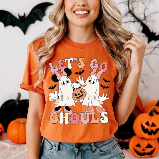 Discover Let's go ghouls Minnie and Daisy Halloween shirt
