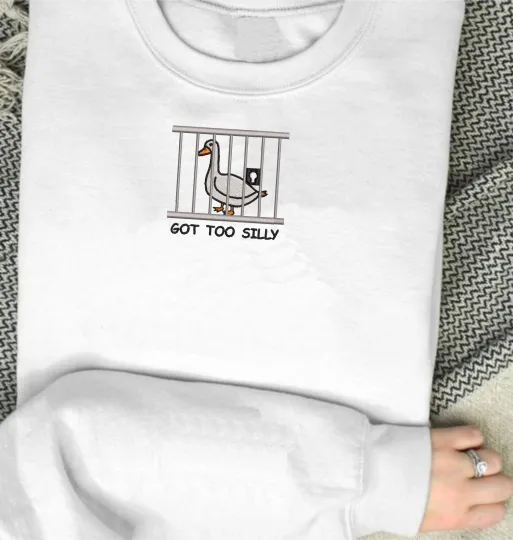 Discover Embroidery Silly Goose Sweatshirt