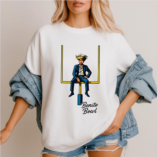 Discover Comfort Colors Vintage Benito Bowl Tee, Puerto Rico Football Shirt, Bad Bunny Super Bowl Graphic T-Shirt