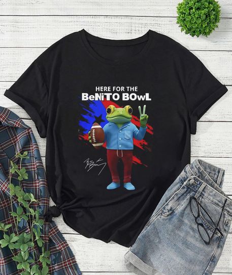 Puerto Rico Football Show T-Shirt, Benito Bowl Bad Bunny Graphic Tee, Puerto Rican Football Fan Shirt