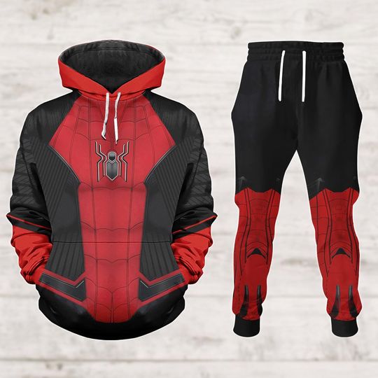 Spider Man Halloween Cosplay Hoodie, Superhero Costume Jogger, Spiderman Hoodie Men, Gift For Him