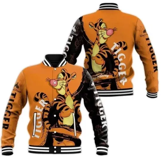 Discover Tigger Winnie The Pooh Character Tigger Lovers Gift Baseball Jacket
