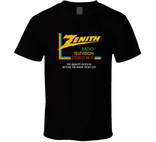 Discover Zenith, T-shirt, Radio, Tv, Television, Stero, Retro, Logo, Hi-fi