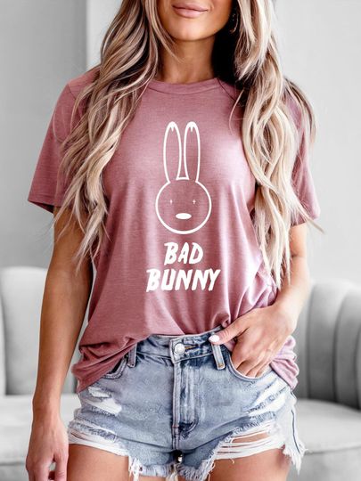 Bad Bunny Graphic T-Shirt, Short Sleeve Men's Tee