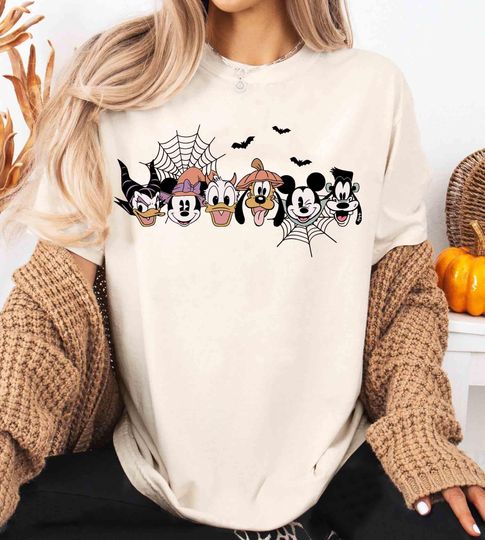 Discover Spooky Mickey and Friends Halloween Shirt, Disney Halloween Family Tee, Disneyland Trip Matching Shirts, Boo To You Disney Tee