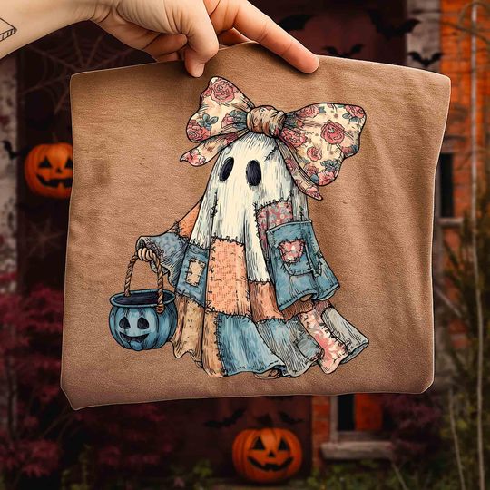 Discover Vintage Bow Minnie Ghost Pumpkin Disney Halloween Shirt, Minnie Not So Scary Halloween Party 2025, Trick or Treat Down Main Street Shirt